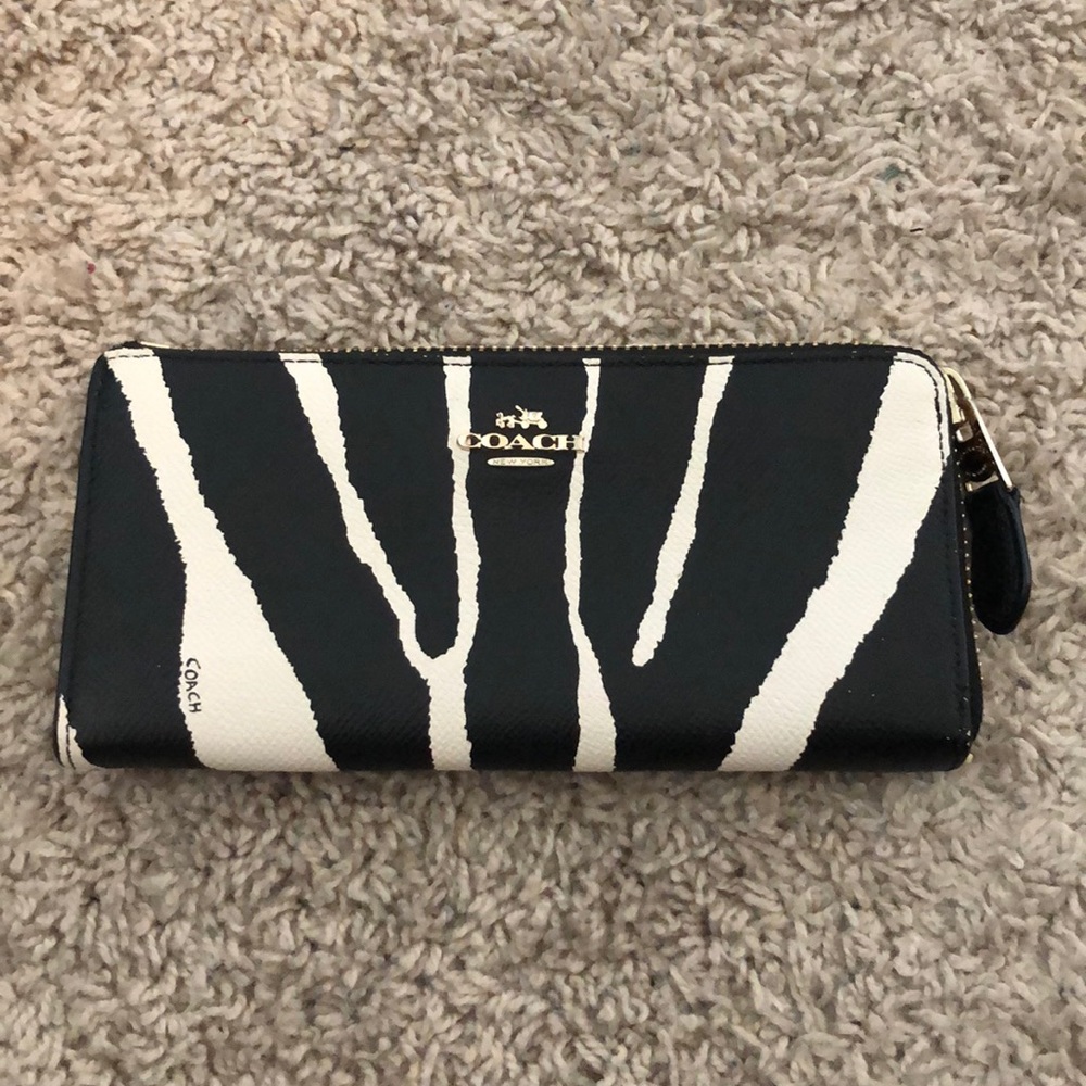 Coach Zebra Print Wallet